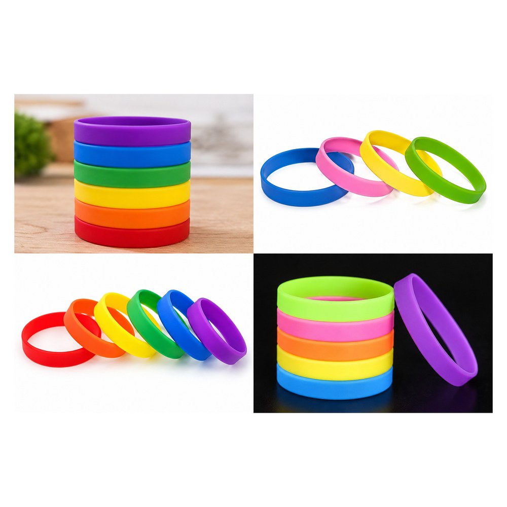 Pulseira de Silicone Básica Importada